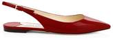 Thumbnail for your product : Jimmy Choo Erin Patent Leather Slingback Flats