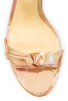 Thumbnail for your product : Alexandre Birman Clarita Metallic Ankle-Tie Sandals