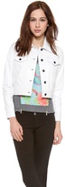 Thumbnail for your product : Milly Flap Pocket Leather Jacket