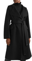 Thumbnail for your product : Tom Ford Belted Leather-trimmed Cashmere Coat