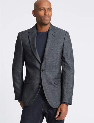 Marks and Spencer Big & Tall Textured Tailored Fit Jacket