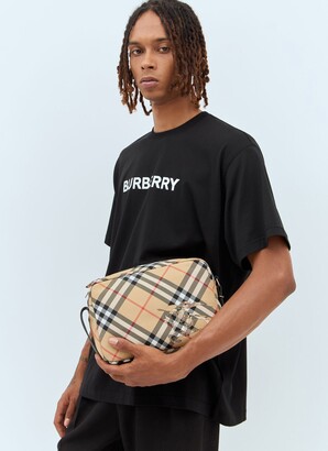 ショルダーバッグ BURBERRY EMBROIDERED NYLON SHIELD CROSSBODY BAG processed-