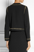Thumbnail for your product : Moschino Chain-trimmed crepe jacket