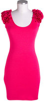 Thumbnail for your product : Delia's Basic House Ruffle Shoulder Bodycon Dress