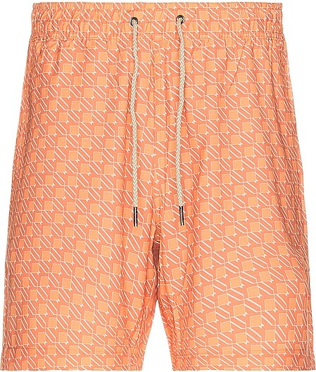 Louis Vuitton Monogram Nylon Swim Board Shorts Peach. Size XL