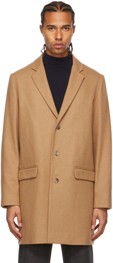 beige wool coat men