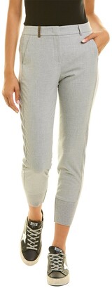 Peserico Wool-Blend Crop Trouser