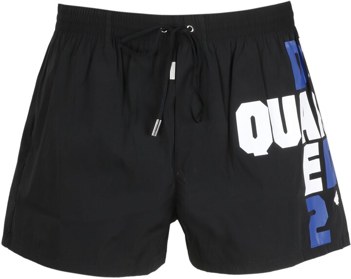 DSQUARED2 Logo Print Swimming Trunks ShopStyle Swimwear
