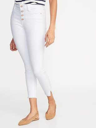 old navy high waisted white jeans