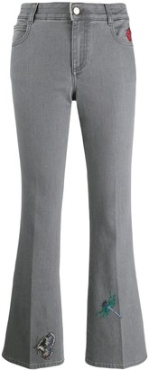 stella mccartney embroidered jeans