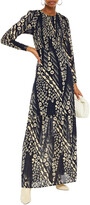 Thumbnail for your product : BA&SH Ollie Ruffle-trimmed Floral-print Crepe Maxi Dress