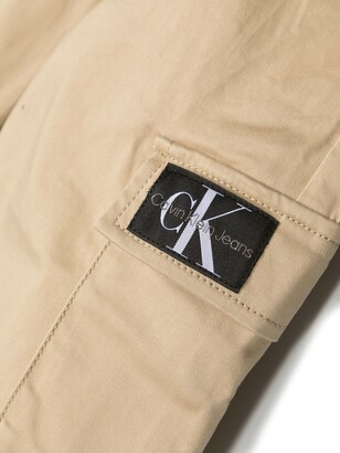 Calvin Klein Kids Logo-Patch Cargo-Trousers