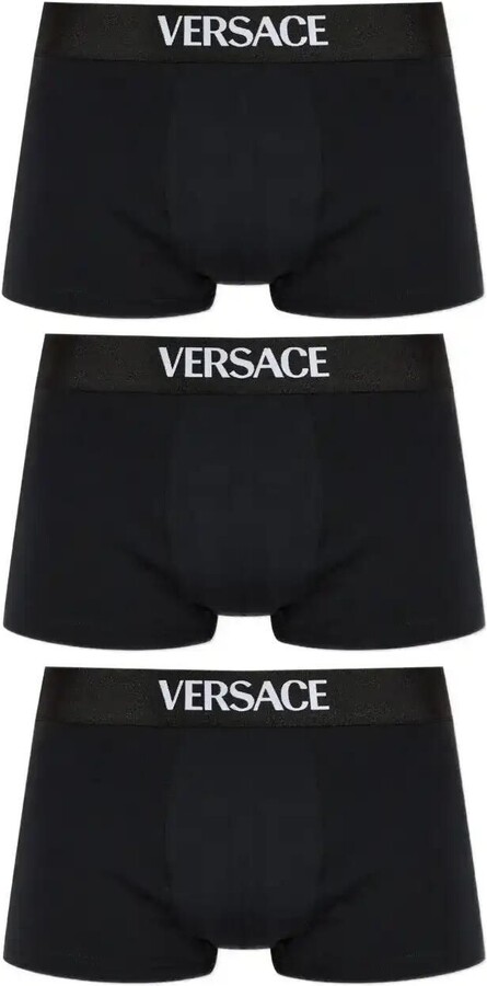 Versace Logo-Waistband Boxer (set Of Three)