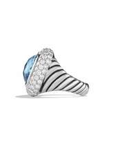Thumbnail for your product : David Yurman Waverly Limited-Edition Ring with Blue Topaz and Diamonds