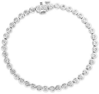 Effy Bubbles by Diamond Bezel-Set Tennis Bracelet (1-5/8 ct. t.w.) in 14k White Gold