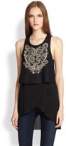 Thumbnail for your product : Sachin + Babi Lizzie Layered Embroidery Top