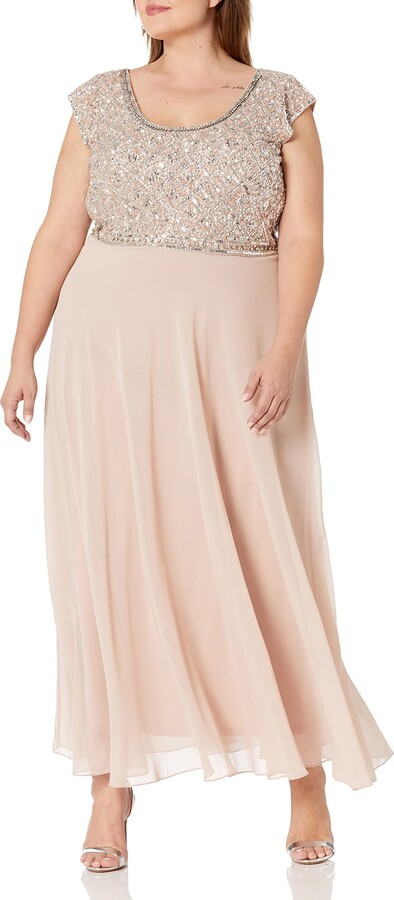 plus size formal beaded tops