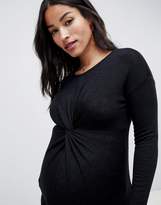 Thumbnail for your product : New Look Maternity twist front top in black