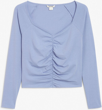 Monki Ruched top