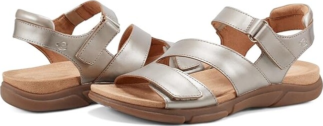 Easy Spirit Mavey Women's Sandals Gold Leather : 6.5 W (D)