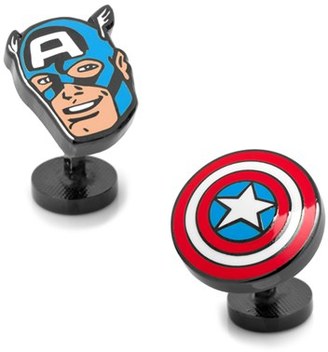 Cufflinks Inc. Men's Marvel Captain America Cuff Links