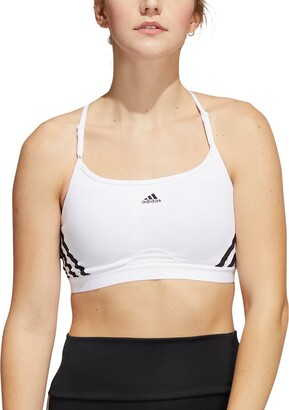 Adidas Women's Aeroreact 3-Stripes Low-Impact Sports Bra