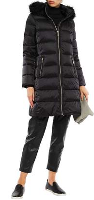 MICHAEL Michael Kors Faux Fur-trimmed Quilted Shell Hooded Down Coat