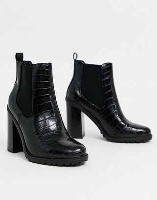 new look chunky flat chelsea boot