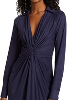 Thumbnail for your product : Halston Imani Faux Suede Shirtdress