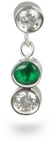 Thumbnail for your product : Lena Cohen Fine Jewellery 18K White Gold Emerald Diamond Piercing Stud