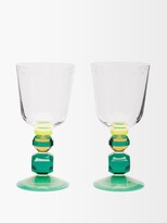 Thumbnail for your product : Reflections Copenhagen Set Of Two Mayfair Crystal Glasses - Clear Multi