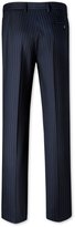 Thumbnail for your product : Charles Tyrwhitt Blue pinstripe slim fit suit pants
