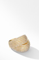Thumbnail for your product : David Yurman Origami Crossover Ring in 18K Yellow Gold with Diamonds