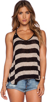 Thumbnail for your product : LnA Striped T Back Tank
