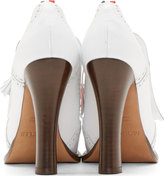 Thumbnail for your product : Moncler Gamme Bleu White Leather Oxford Heels