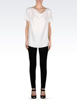 Thumbnail for your product : Giorgio Armani Silk Top With Draped Neckline