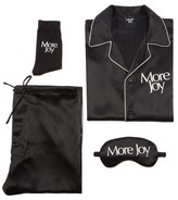 Thumbnail for your product : MORE JOY BY CHRISTOPHER KANE More Joy-print Silk Nightwear Set - Black