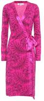 Diane von Furstenberg Robe portefeuille en jersey de soie imprimé