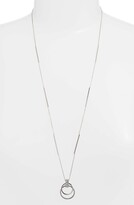 Thumbnail for your product : Knotty Crystal Open Circle Pendant Necklace
