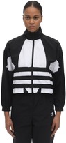 Thumbnail for your product : adidas Cropped Logo Tech Track Jacket