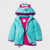 Thumbnail for your product : Cat & Jack Baby Girls' Unicorn Hood Puffer Jacket - Cat & Jack Aqua