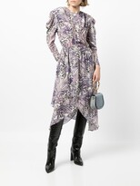 Thumbnail for your product : IRO Graphic-Print Silk Midi Dress