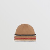 Thumbnail for your product : Burberry Reversible Icon Stripe Cashmere Cotton Beanie