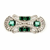 Thumbnail for your product : Ben-Amun Emerald and Crystal Hair Piece