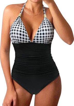 RXRXCOCO Women Tummy Control Bathing Suits for Women Plus Size Swimsuit One  Piece Swimwear - ShopStyle