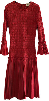 khaite red dress