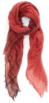 Thumbnail for your product : Halogen Border Stripe Crinkle Cashmere Scarf