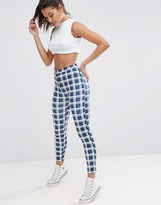 Thumbnail for your product : ASOS Stretch Skinny Pants in Check