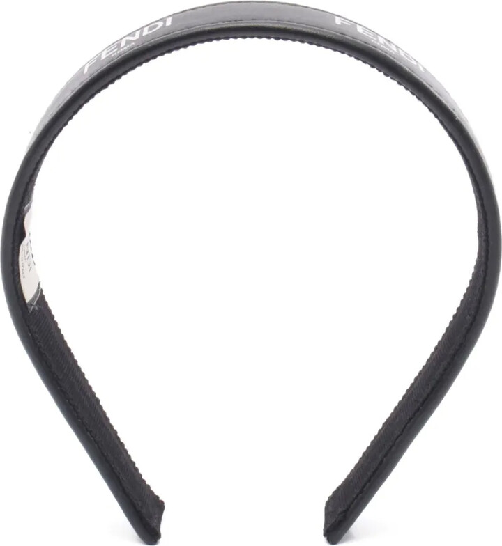 Fendi Pre-Owned 2010s Leather Logo Headband