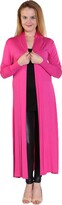 Thumbnail for your product : Candid Styles Womens Ladies Long Sleeve Maxi Boyfriend Cardigan Open Floaty 8-26 Duster Jacket Coat Blazer Longline Wine